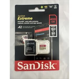 SanDisk Micro 400GB Extreme UHS-I microSDXC Memory Card with SD Adapter